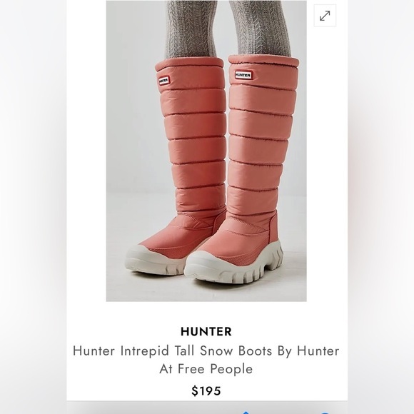 Hunter Intrepid Tall Snow Boots Size 8 NWT - Picture 2 of 16